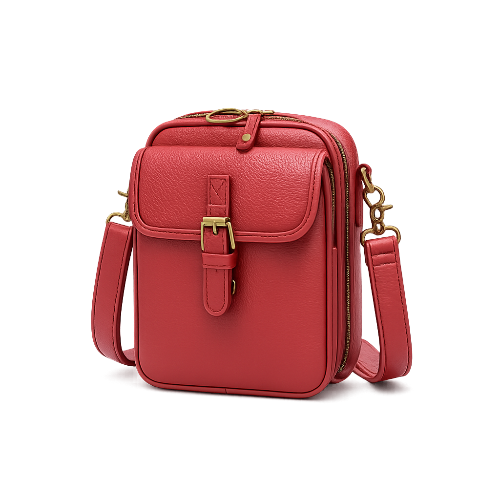 Bolsa Feminina Retro em Couro PU