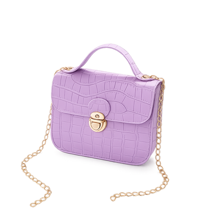 Bolsa Feminina com Padrão Croco