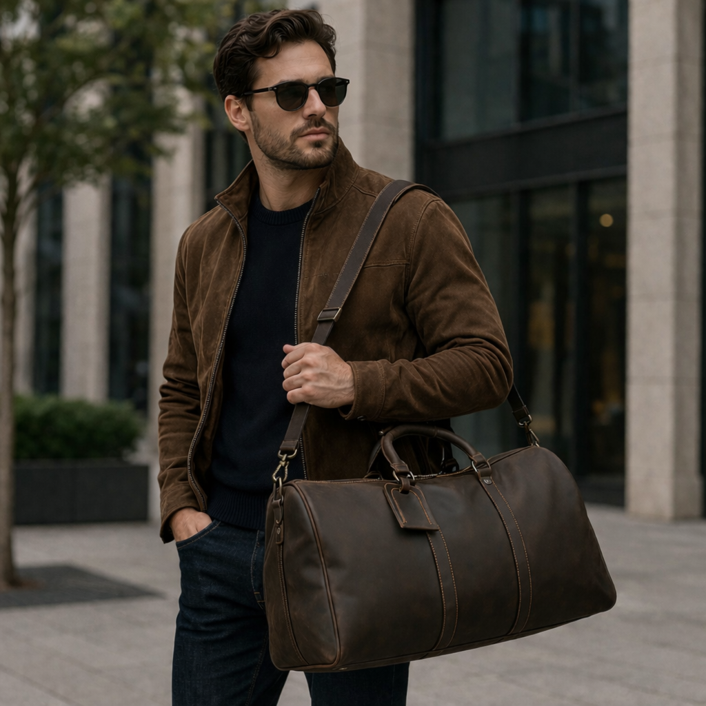 Saco Masculino em Couro