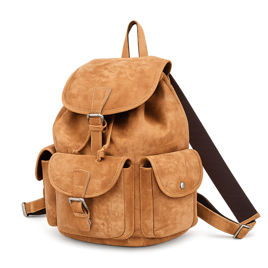 Mochila Vintage Unissexo em Couro