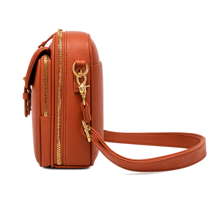 Bolsa Feminina Retro em Couro PU
