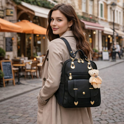 Mochila Feminina em Couro PU