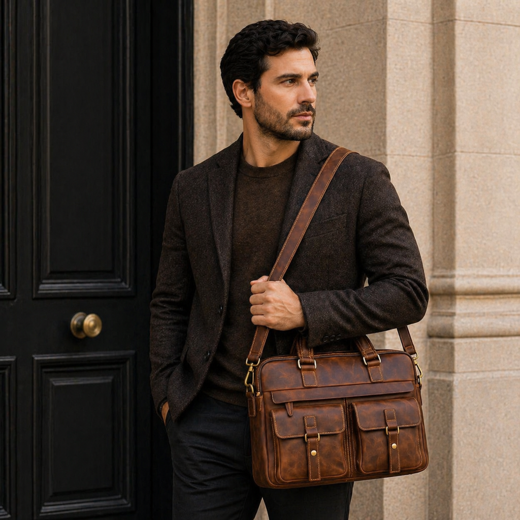 Bolsa Masculina em Couro